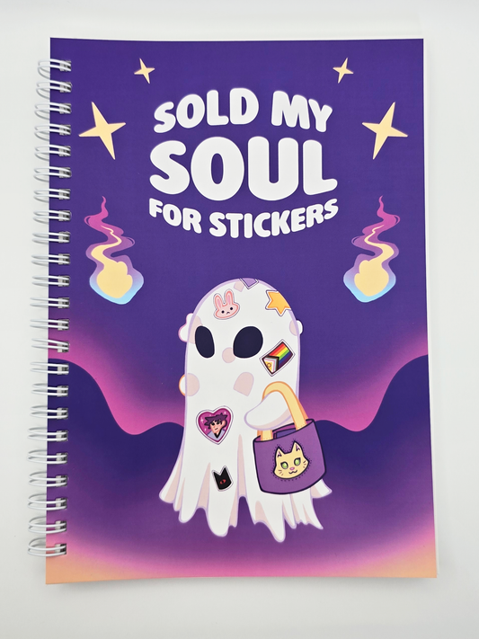 Sold My Soul For Stickers - Reusable Sticker Book