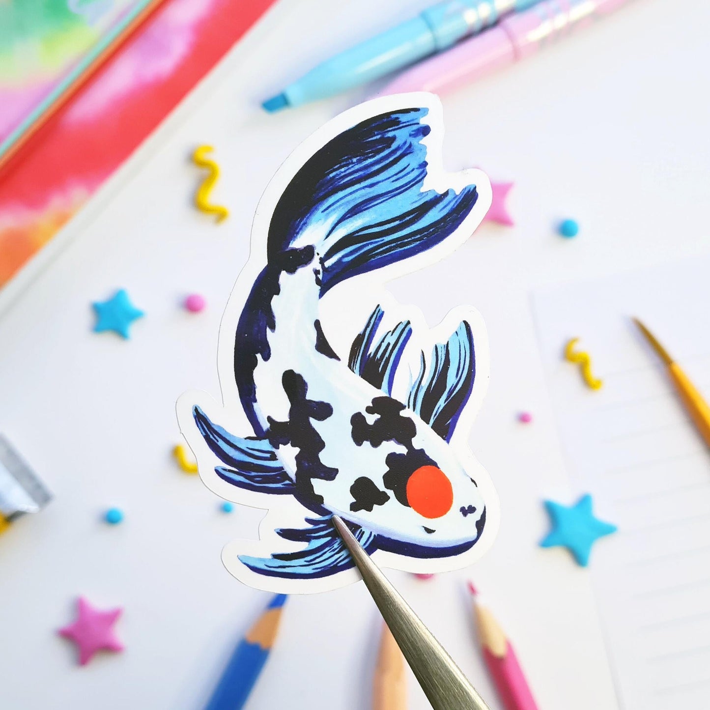 Japanese Koi Fish Sticker