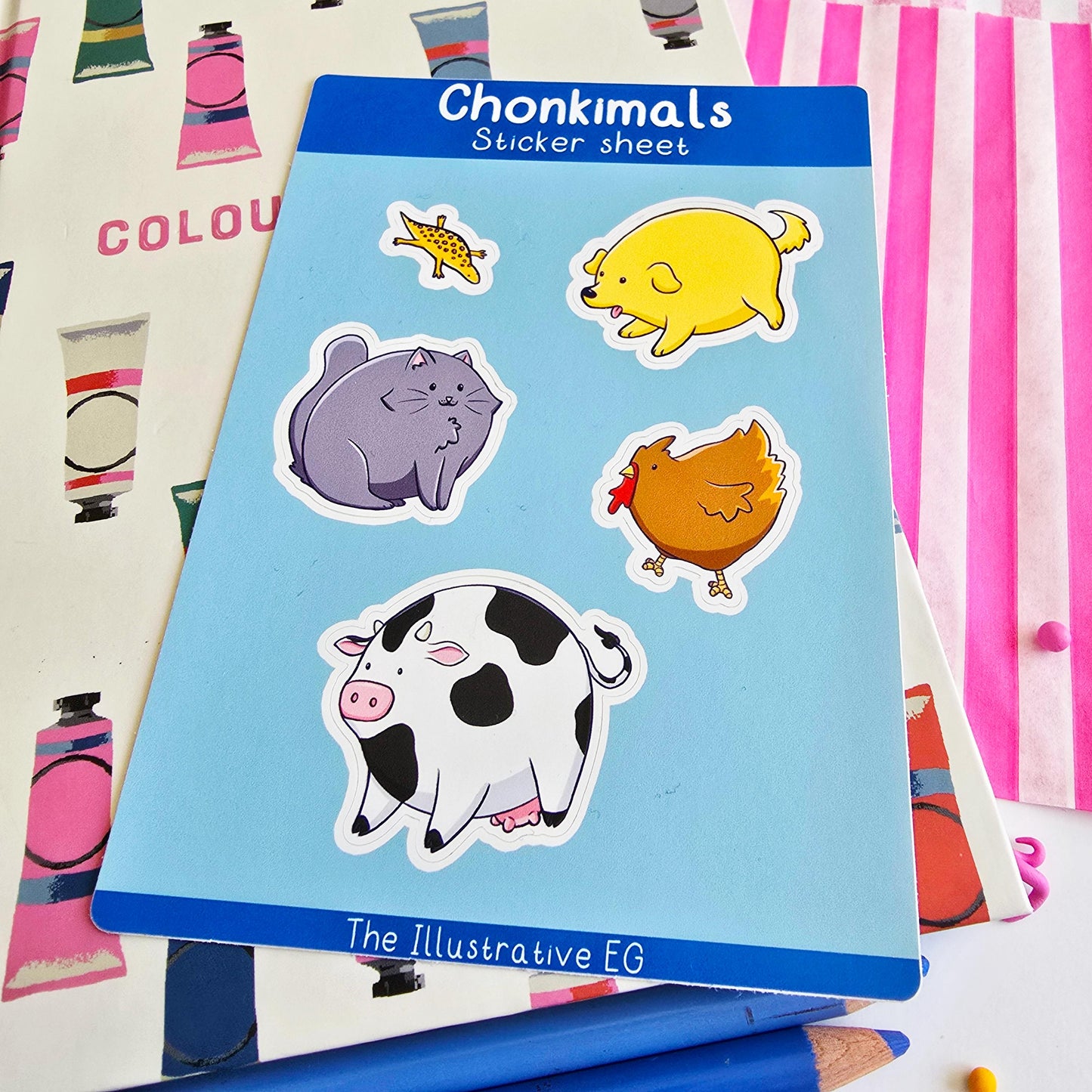 Chonkimals Sticker Sheet