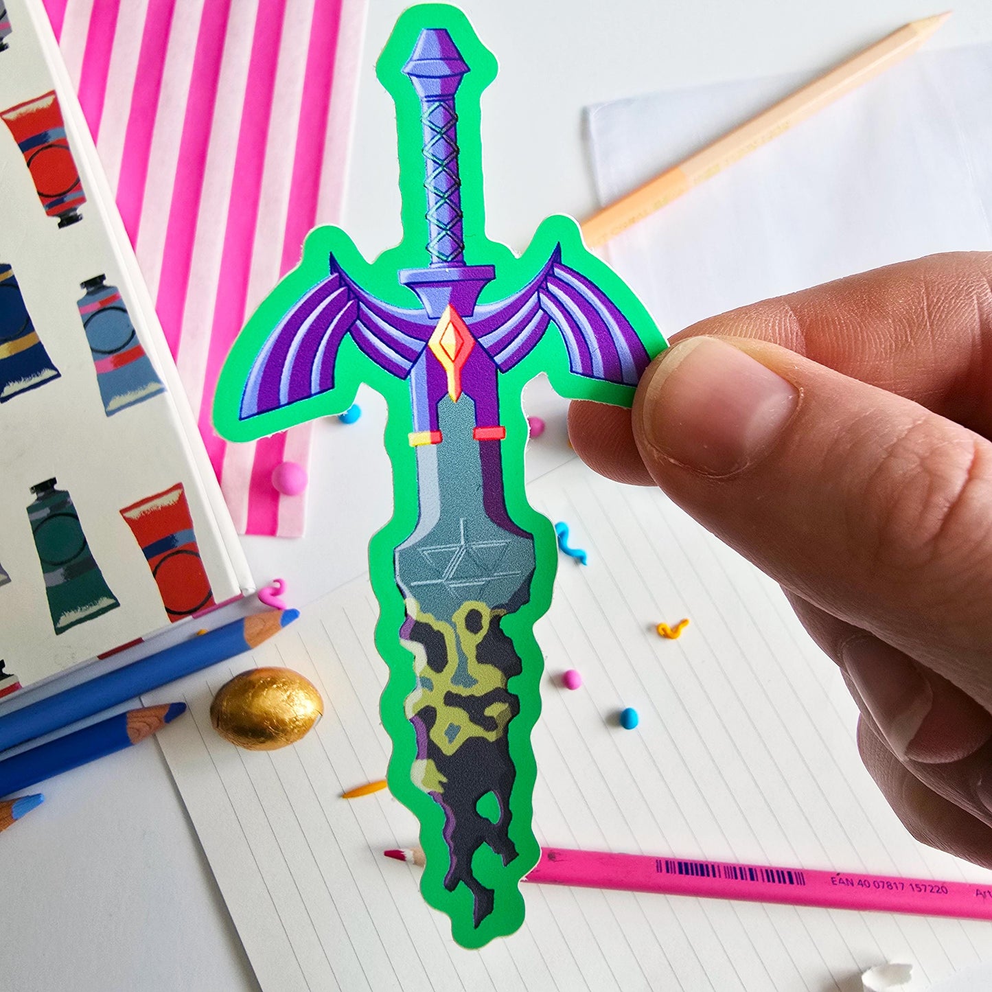 Decayed Master Sword Matte Vinyl Sticker