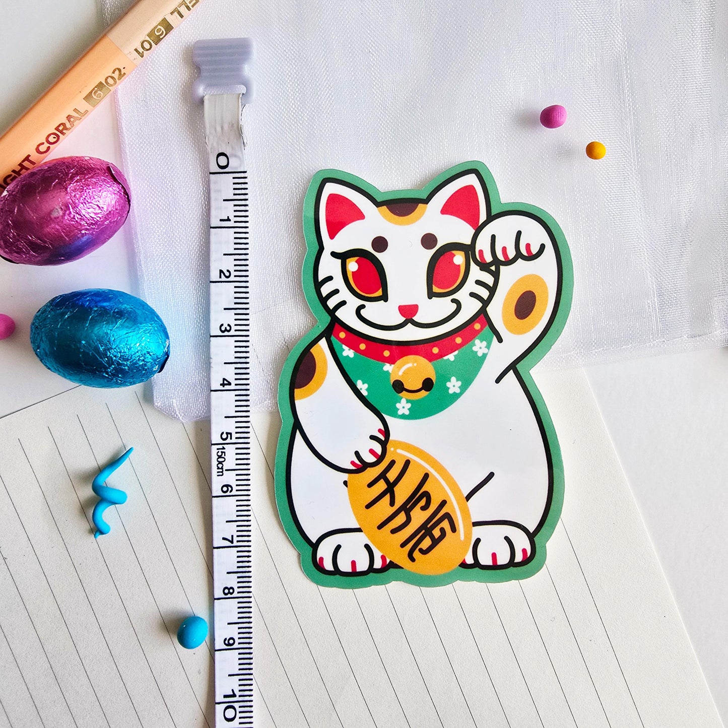 Lucky Cat Sticker
