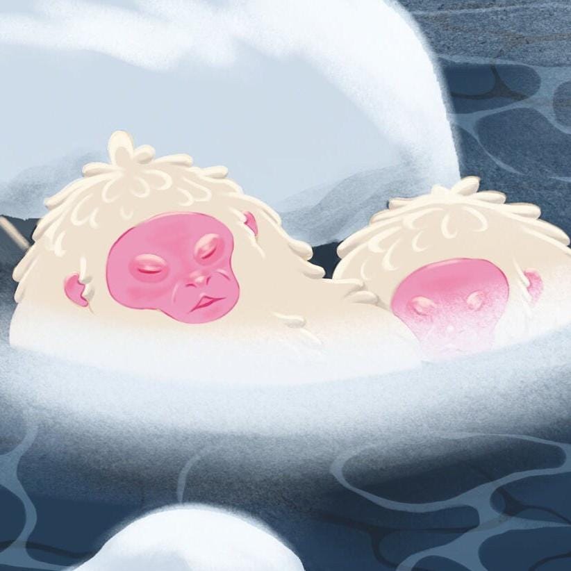 Japanese Snow Monkeys Art Print