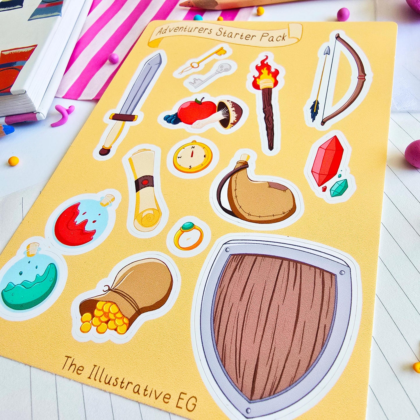 Adventurer Starter Pack Sticker Sheet