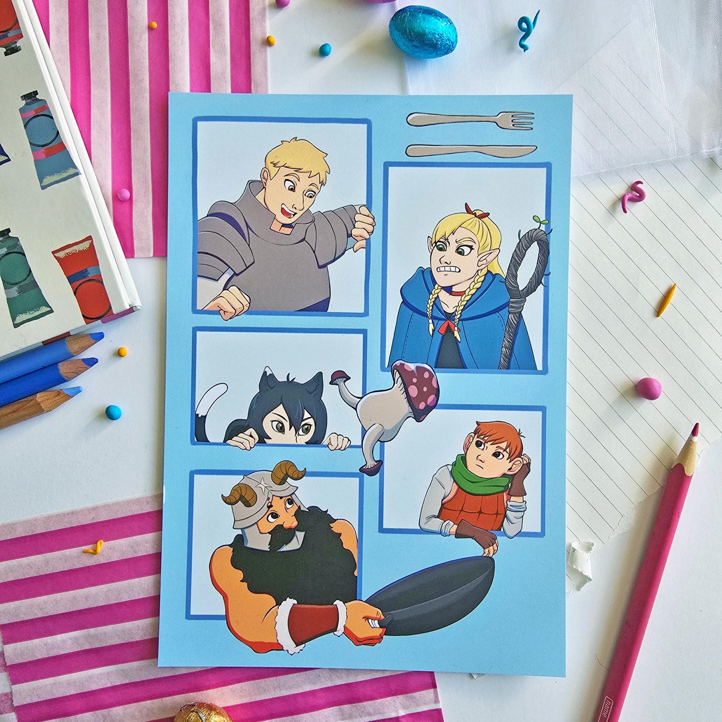 Delicious In Dungeon Art Print