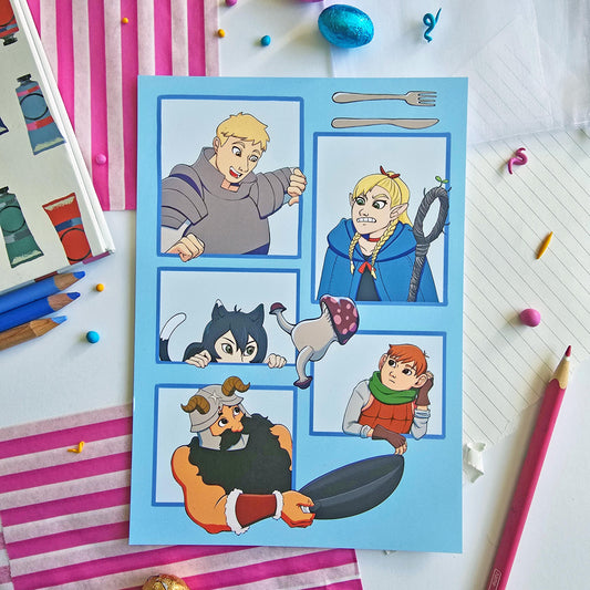 Delicious In Dungeon Art Print