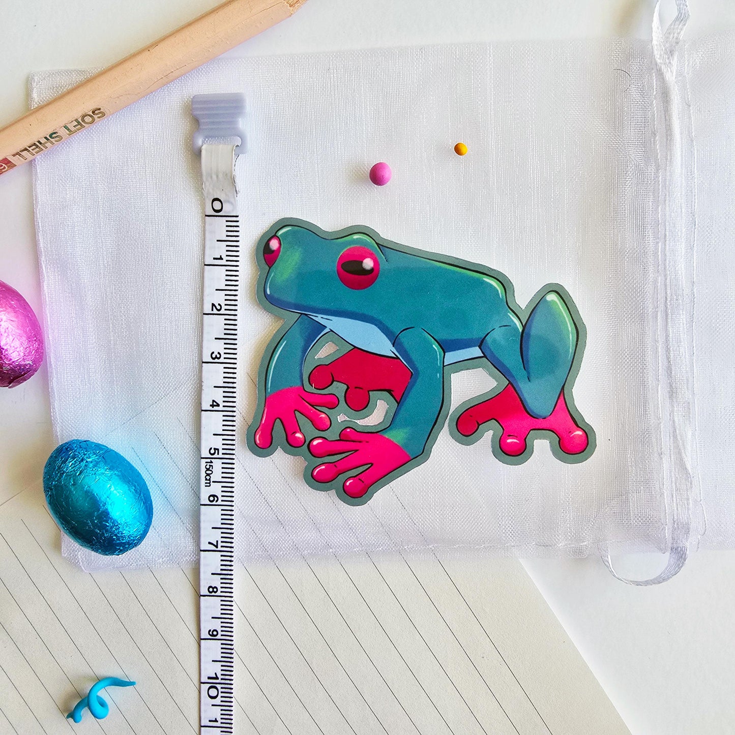 Green Tree Frog Sticker