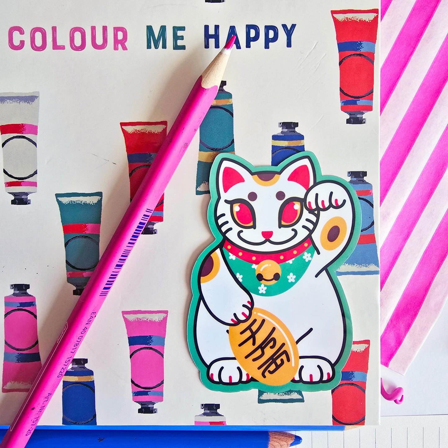 Lucky Cat Sticker