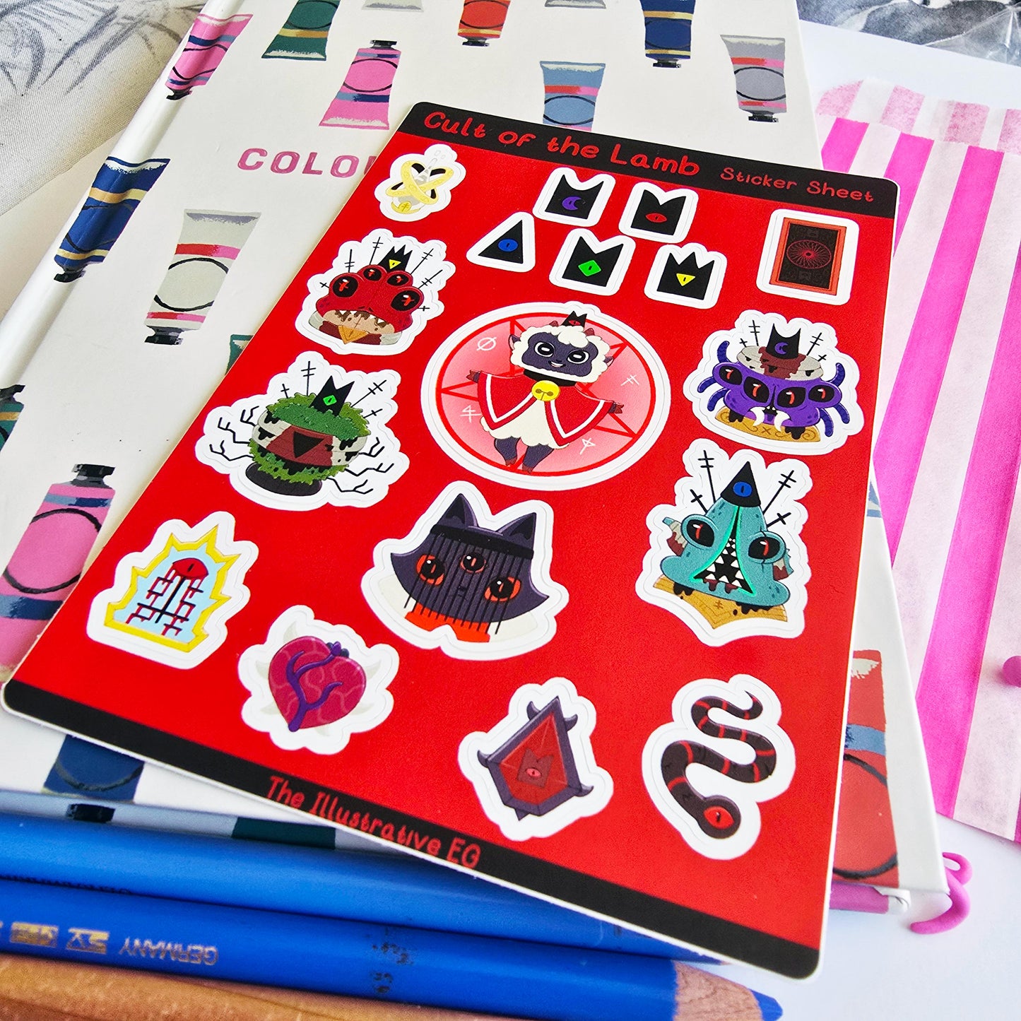 Cult of the Lamb Sticker Sheet