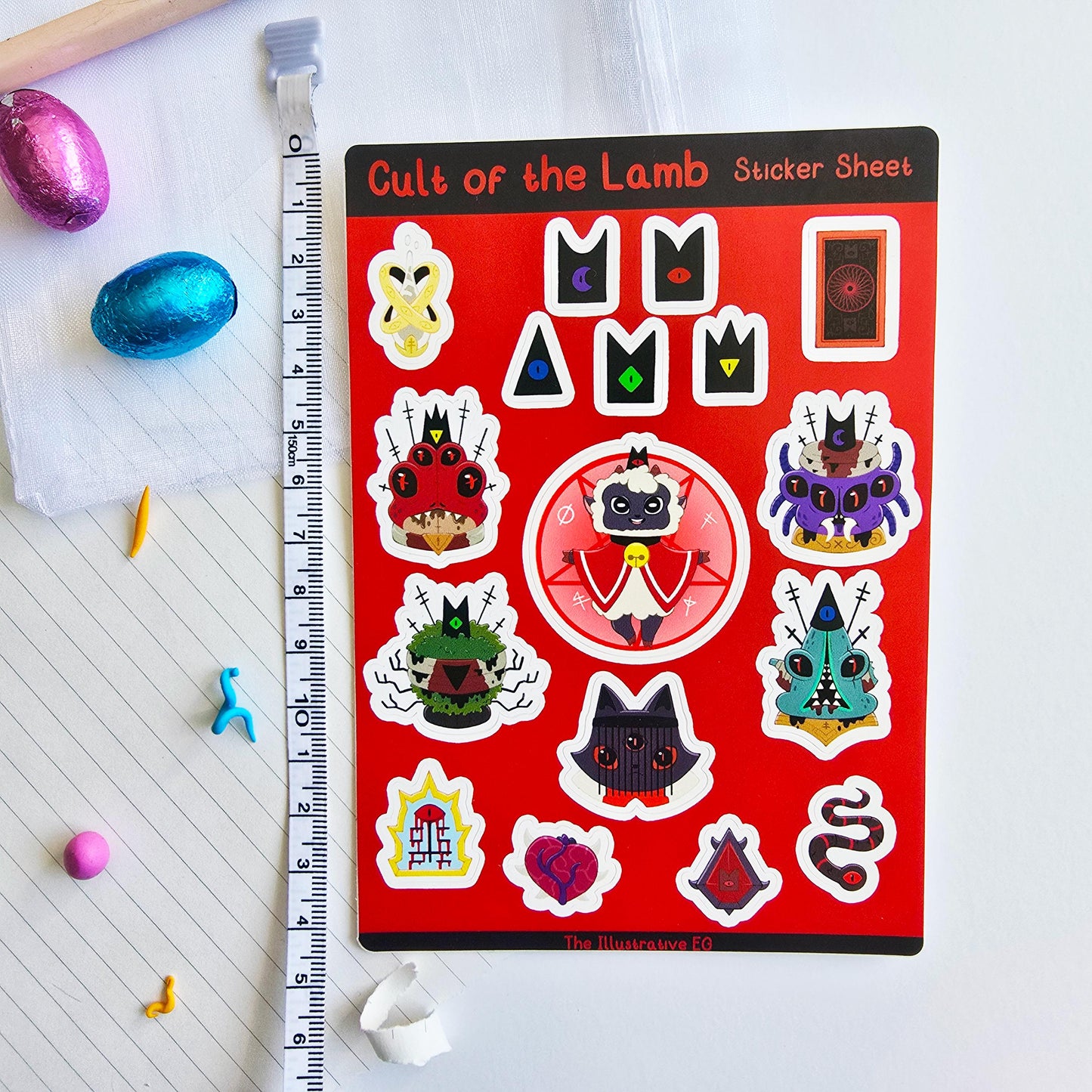 Cult of the Lamb Sticker Sheet
