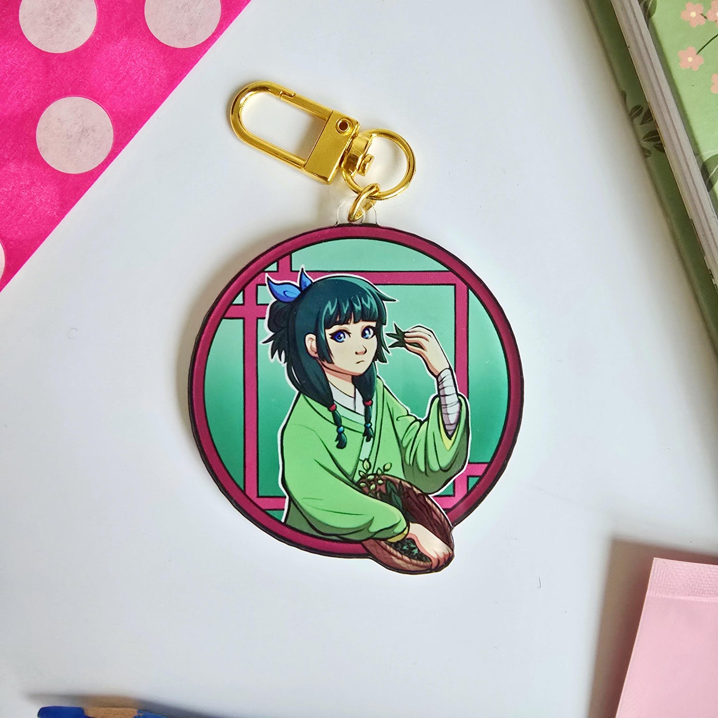 Apothecary Diaries Maomao and Jinshi Acrylic Keychain