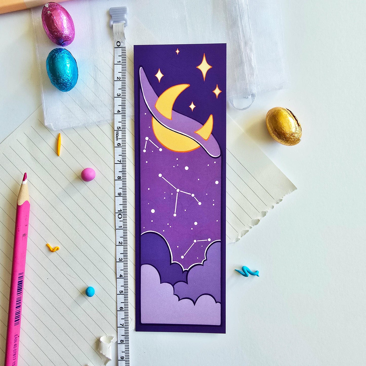 Purple Celestial Bookmark
