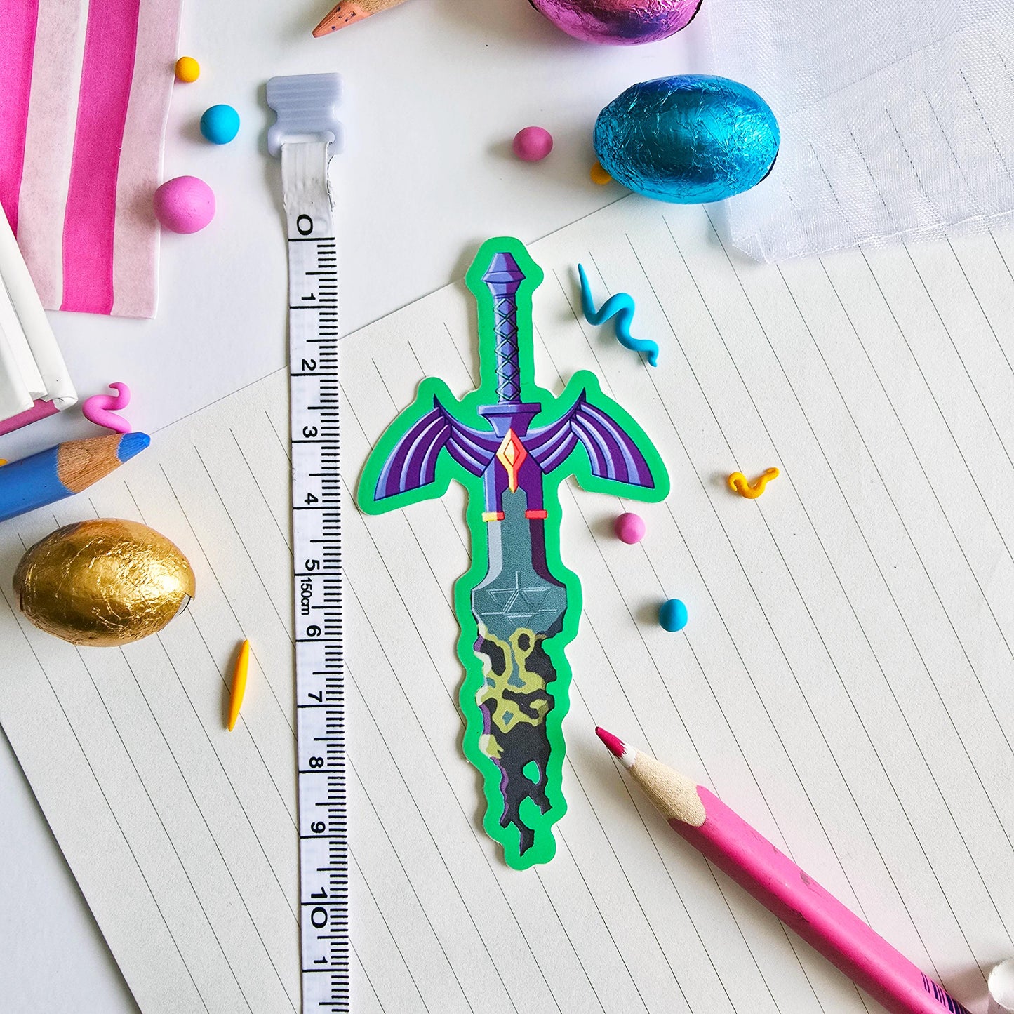Decayed Master Sword Matte Vinyl Sticker