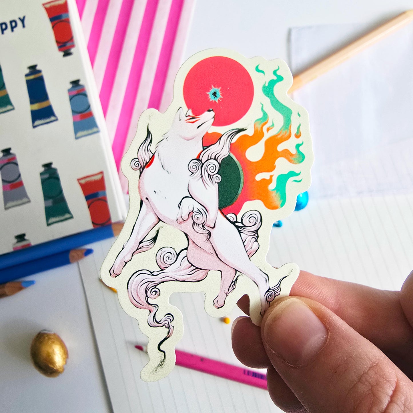 Okami Amaterasu Sticker