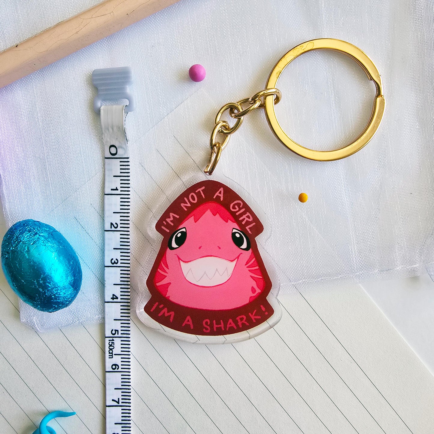 Nimona Shark Keychain