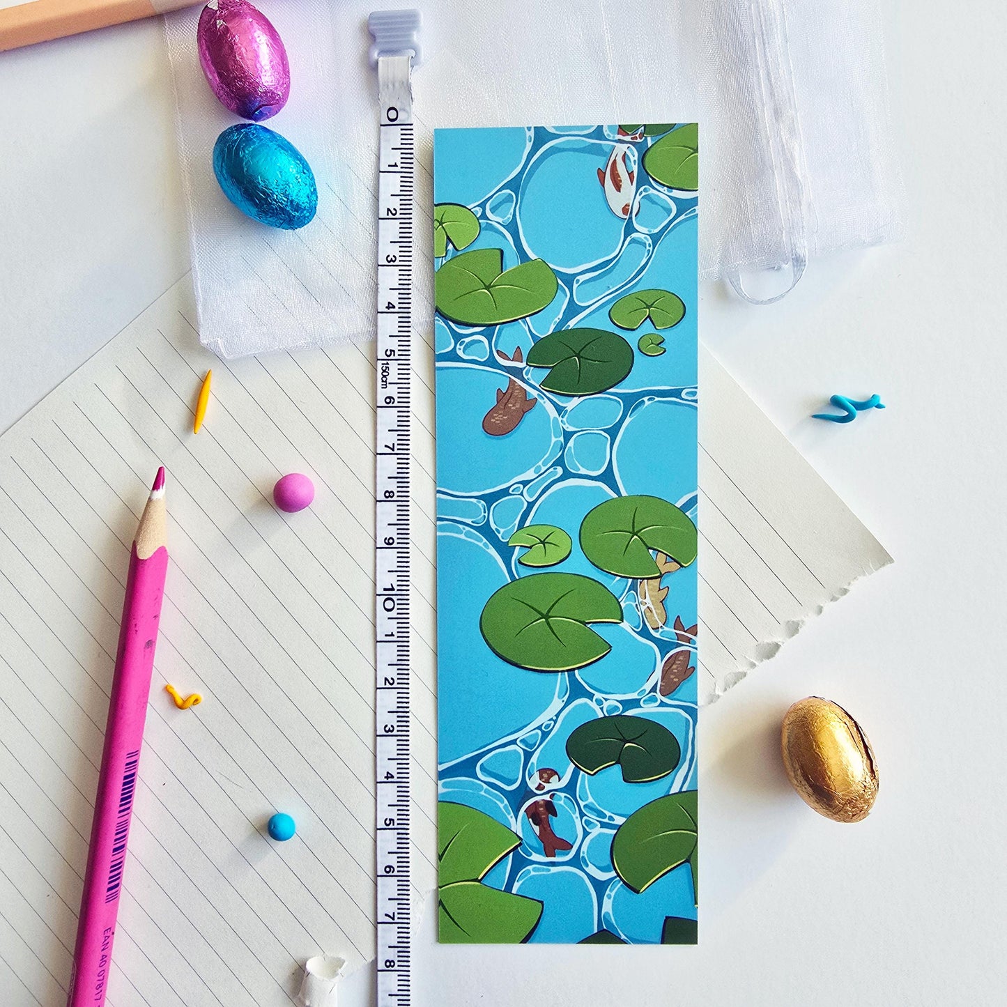 Lilypad Fish Pond Bookmark