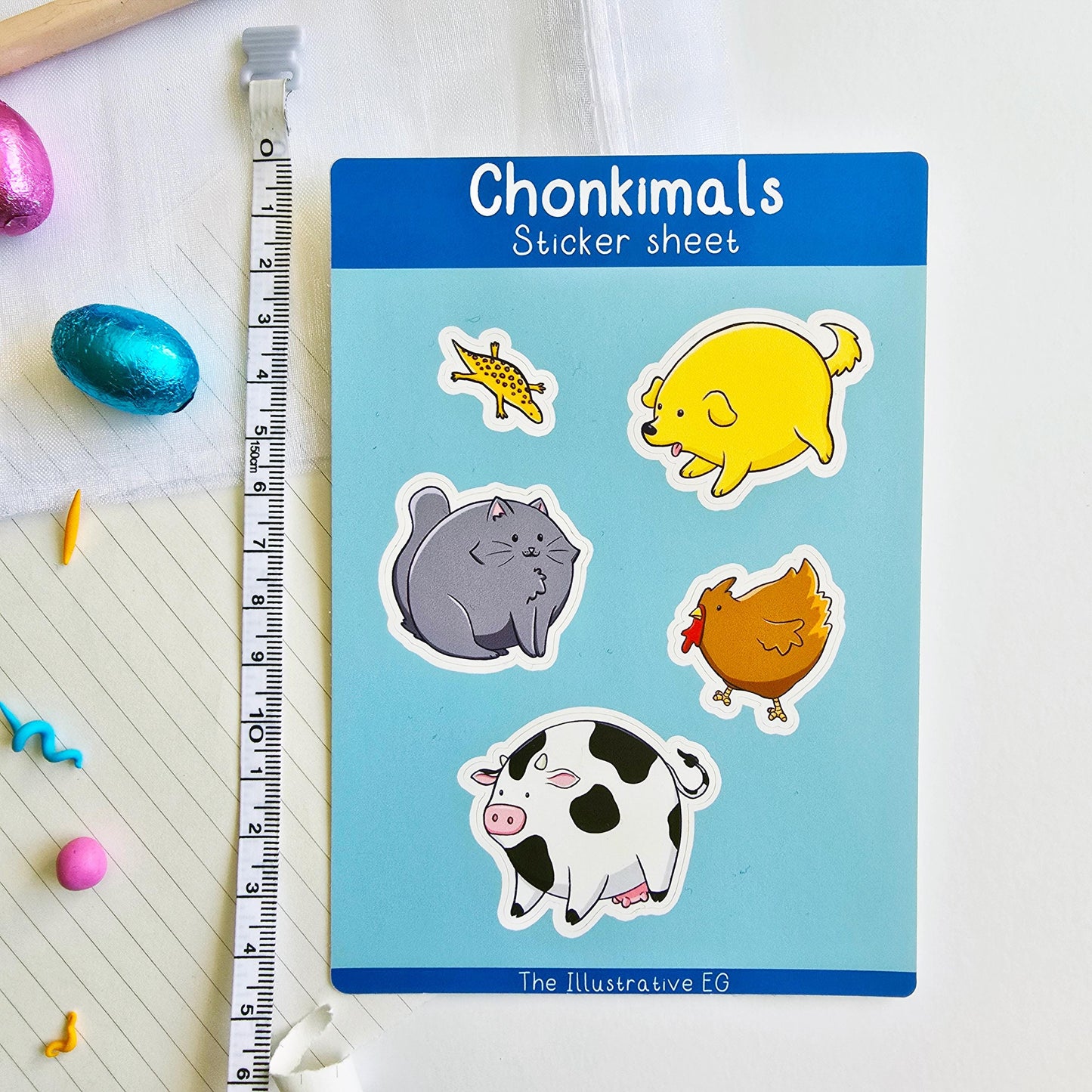 Chonkimals Sticker Sheet