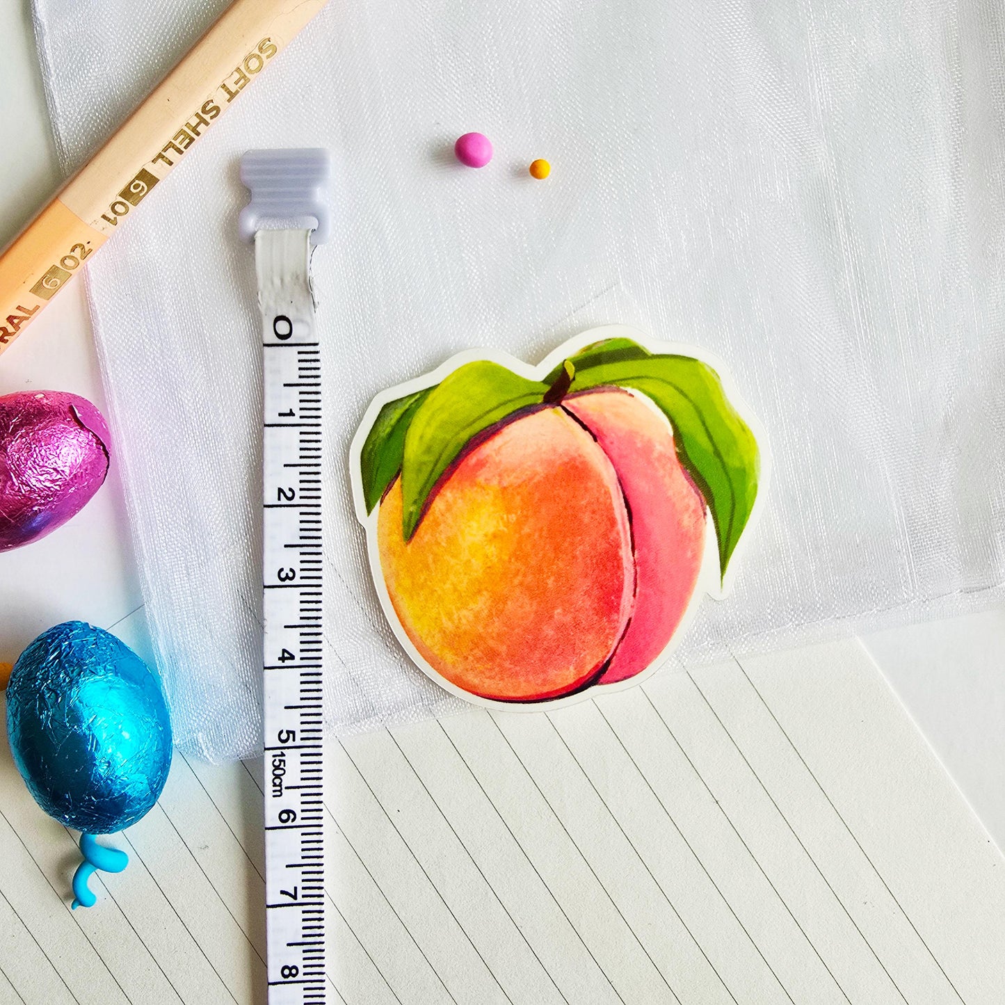 Pink Peach Gloss Sticker