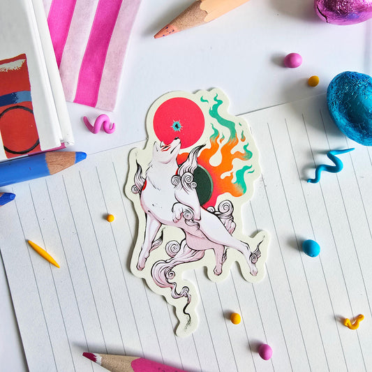 Okami Amaterasu Sticker