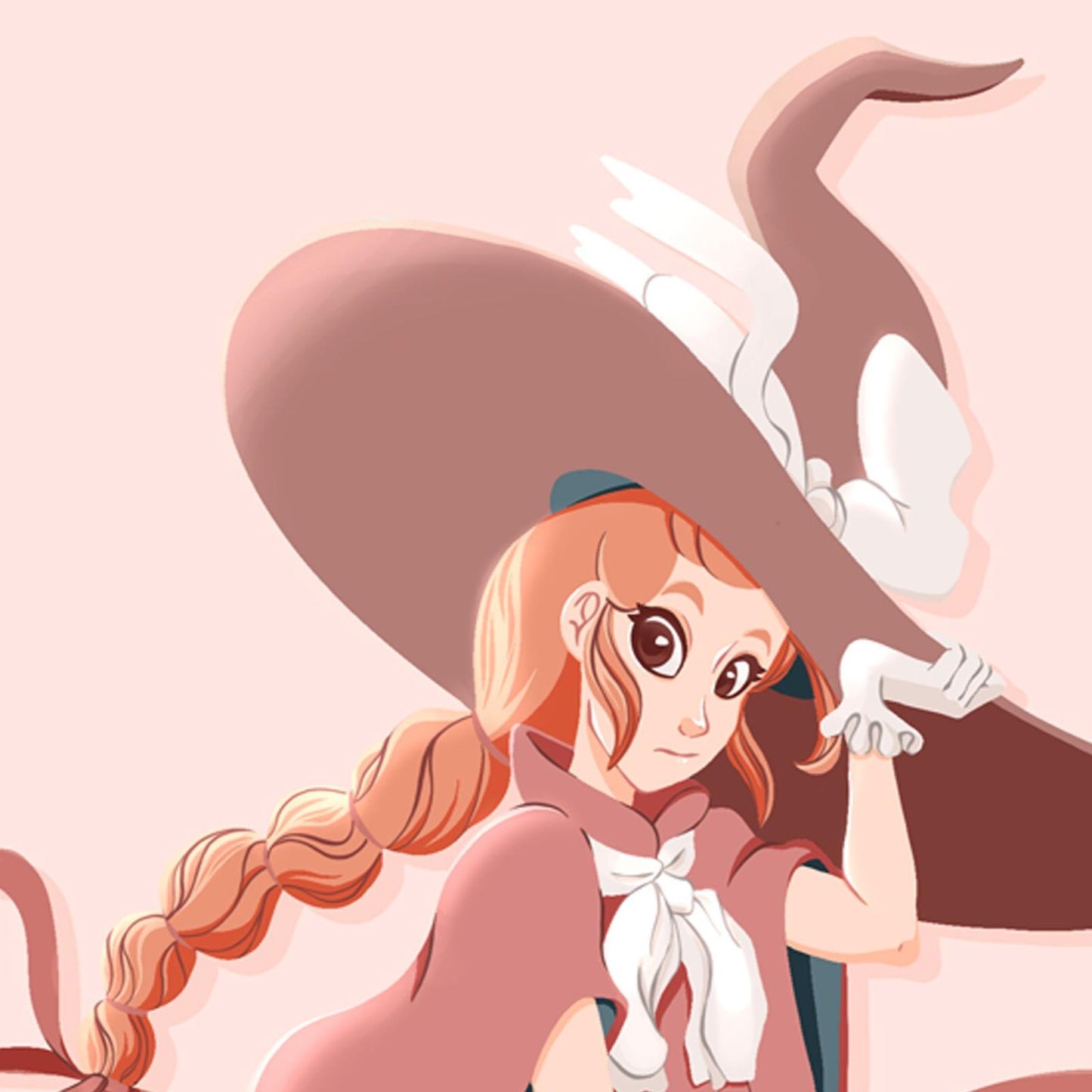 Pink Witch Art Print