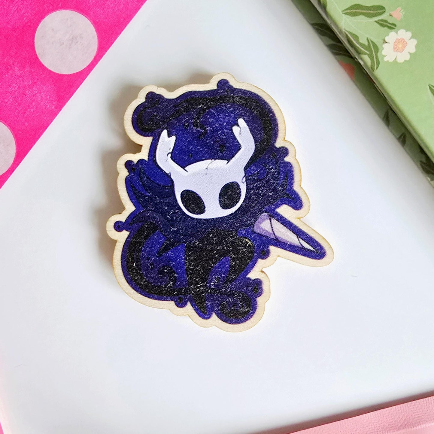 Hollow Knight and Silksong Wooden Magnets