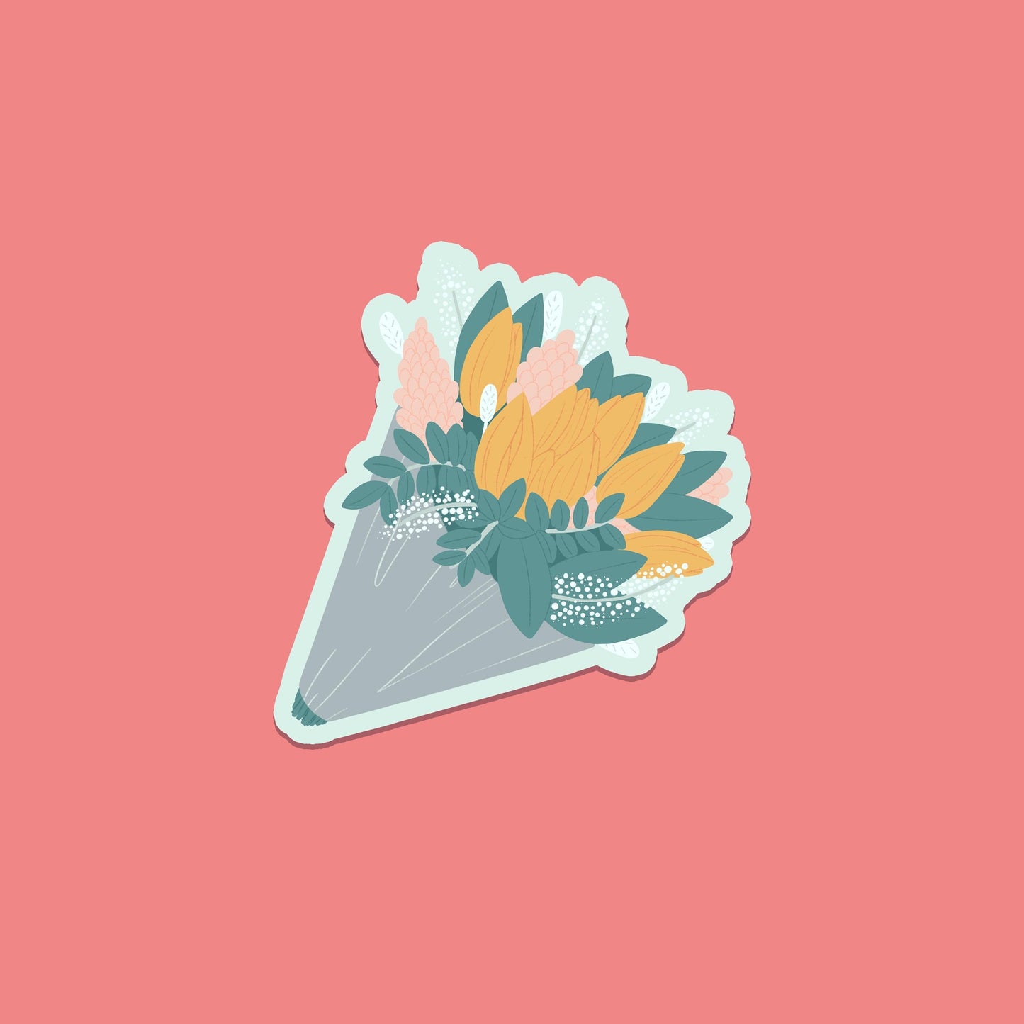 Spring Tulip Bouquet Sticker