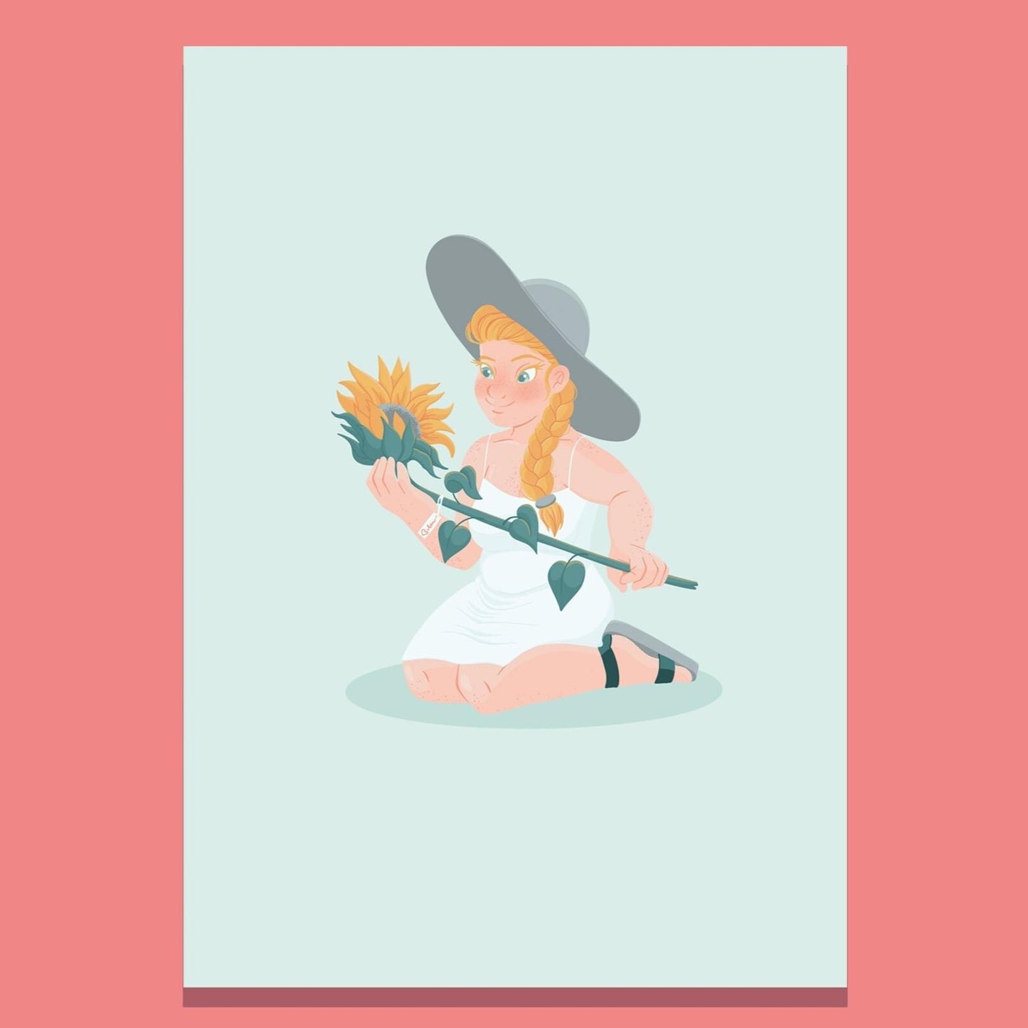 Summer Sunflower Art Print