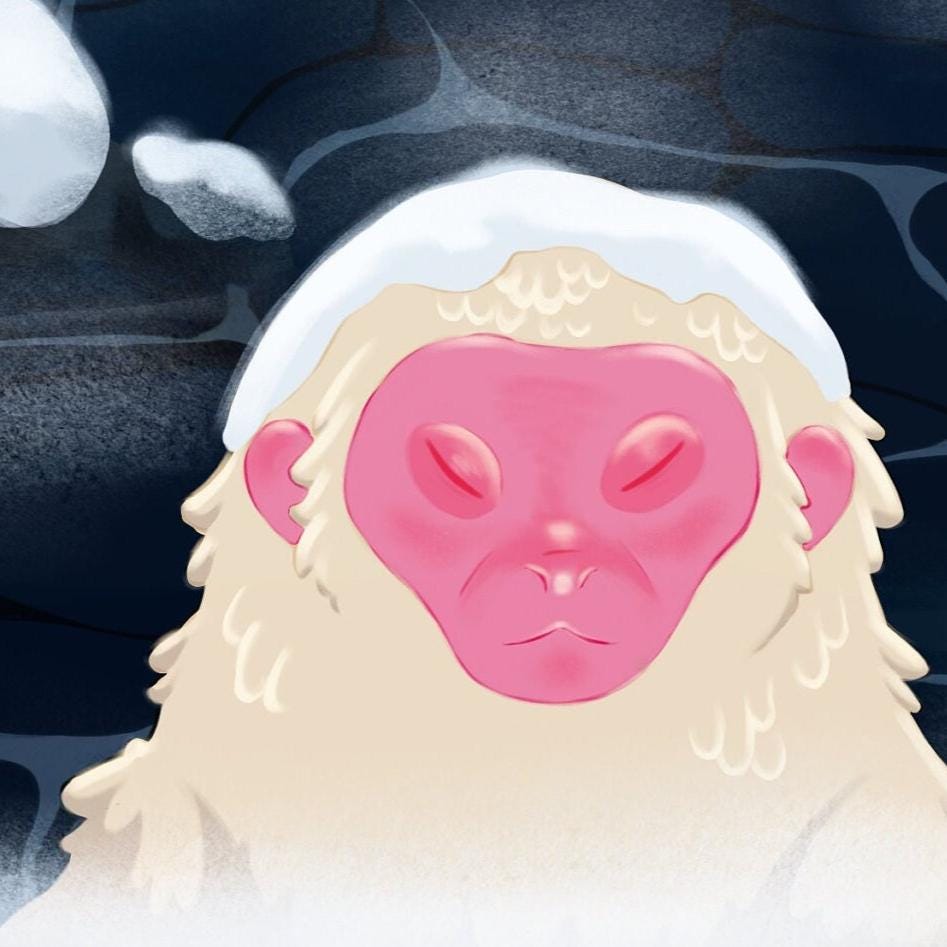Japanese Snow Monkeys Art Print