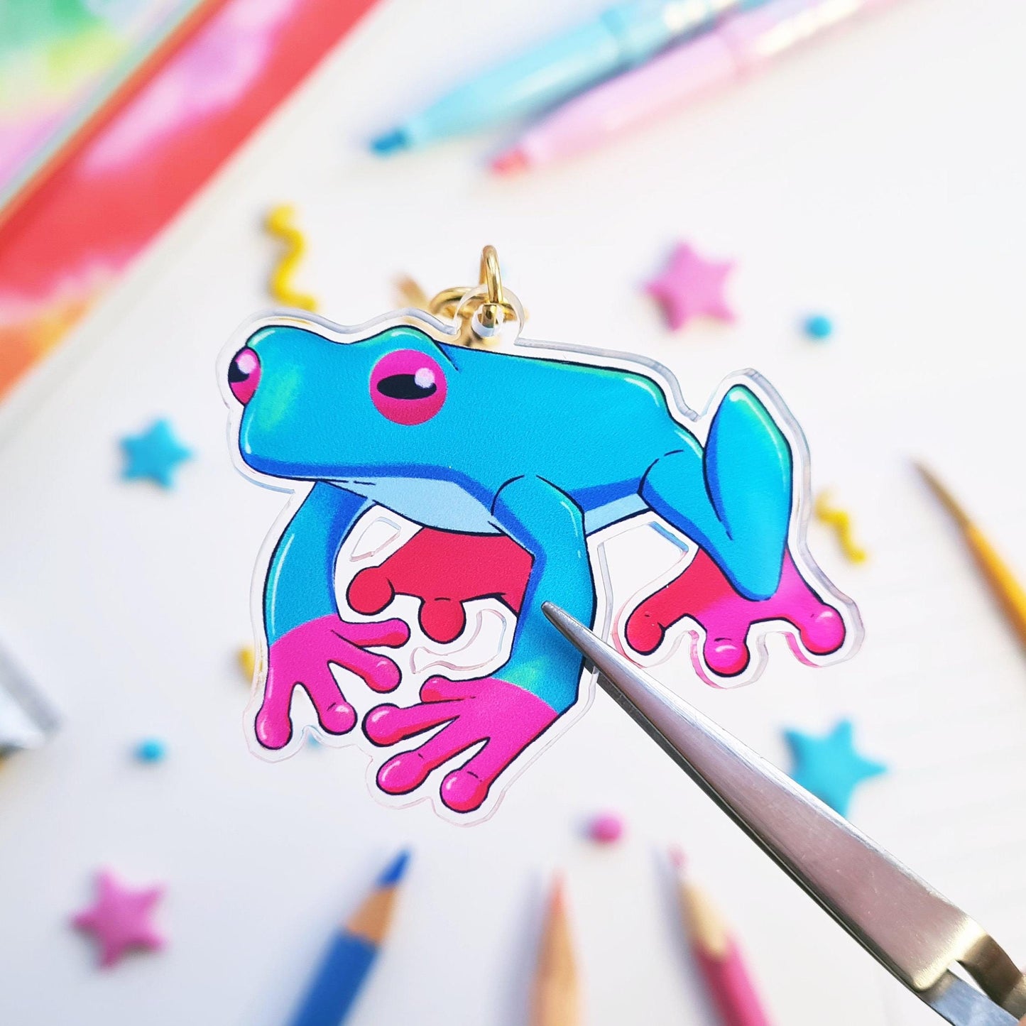 Tree Frog Keychain
